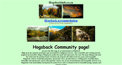 Desktop Screenshot of hogsbackinfo.co.za